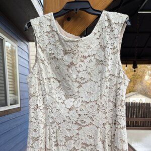 Lace Dress with Lining and Pockets Women's size 16W